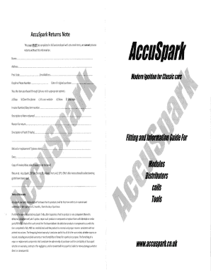 AccuSpark Returns Note