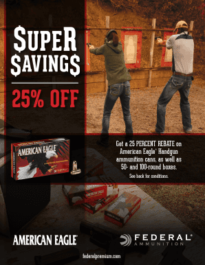 American Eagle Handgun Ammunition Rebate Form
