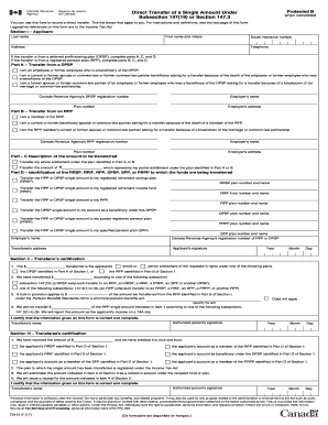 Direct Transfer of a Single Amount Under Protected B