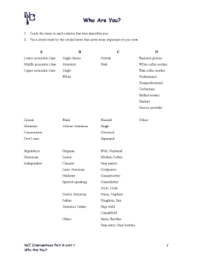 NCI Interventions Self-Assessment Forms