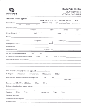 Chiropractic Treatment Consent Form