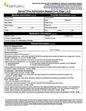 Harvoni Prior Authorization Request Form