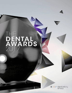 The Dental Awards 2017 Nomination Form