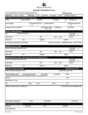 Provider Information Form