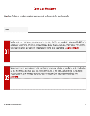 Casos sobre ética laboral