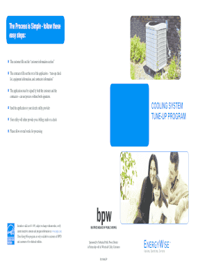 Cooling System Tune-Up Incentive Application
