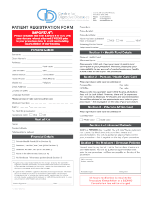 Patient Registration Form