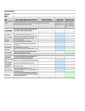 Risk of Bias Assessment Form