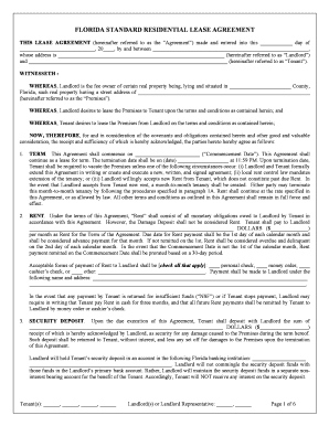 Florida Standard Residential Lease Agreement