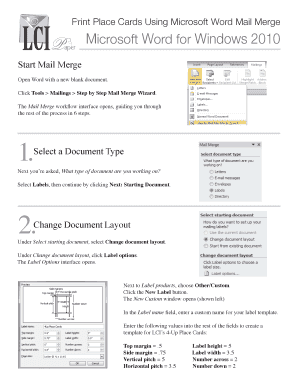 Cd template word - Print Place Cards Using Microsoft Word Mail Merge