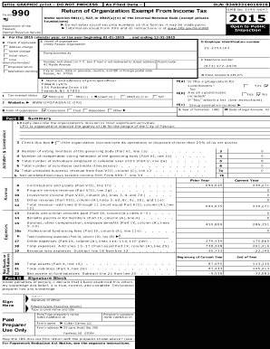 Form 990 Return of Organization Exempt From Income Tax