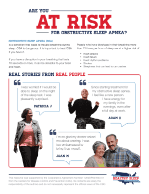 Obstructive Sleep Apnea Risk Assessment Form