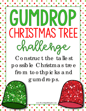 Gumdrop Christmas Tree Challenge