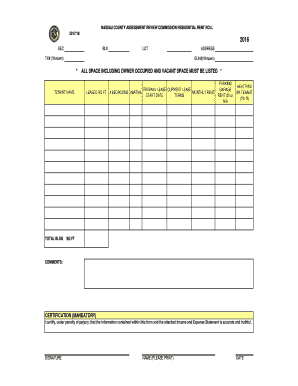 Nassau County Residential Rent Roll
