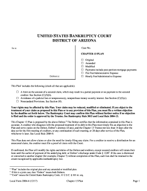 Chapter 13 Bankruptcy Plan