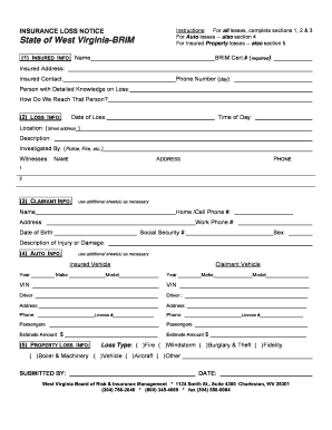 Insurance Loss Notice