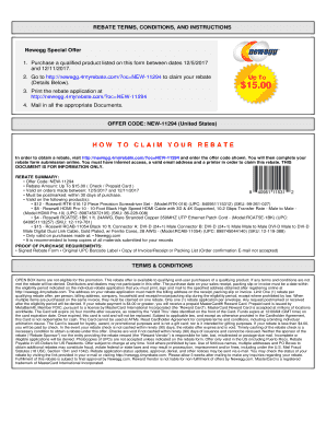 Newegg Product Rebate Form