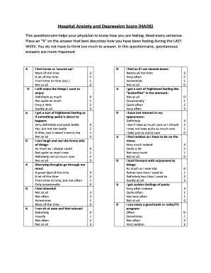 Hospital Anxiety and Depression Score (HADS)