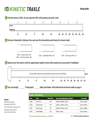 Kinetic Traxle Sizing Guide