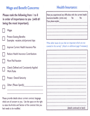 Employee Contract Concerns Survey
