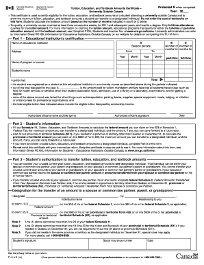 Tuition Education Textbook Amounts Certificate