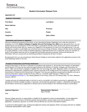 Student Information Release Form