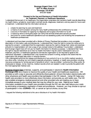 Health Information Disclosure Consent Form