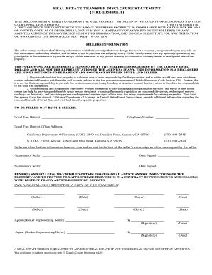 Real Estate Transfer Disclosure Statement