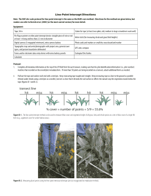 Line-Point Intercept Field Form