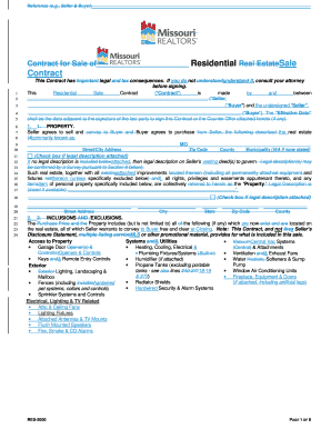 Residential Real Estate Sale Contract