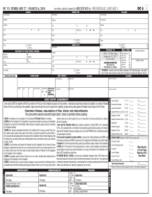 HITS Desert Circuit Entry Form