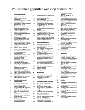 Prüfkriterien geprüfter-webshop