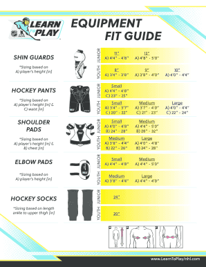 Hockey Equipment Fit Guide