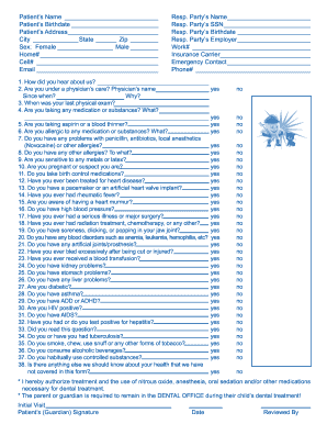 Dental Treatment Consent Form