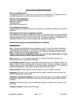 California Taxation Law Recertification Application