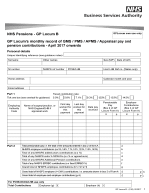 GP Locum B Form