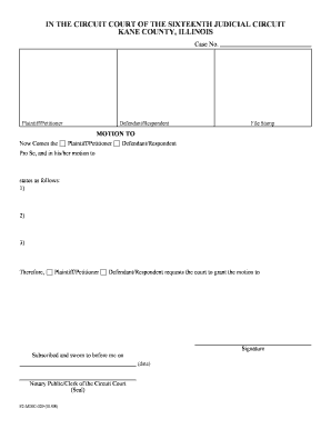 Motion to Court