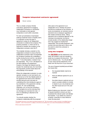 Independent Contractor Agreement Template