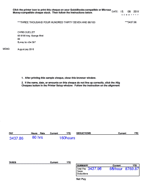 Payroll Summary Form