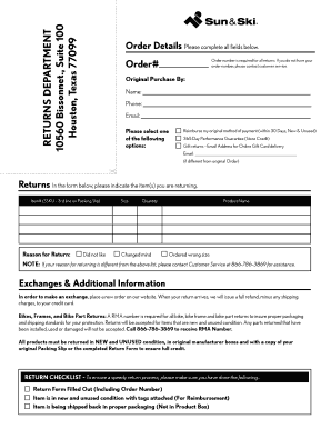 Return Form