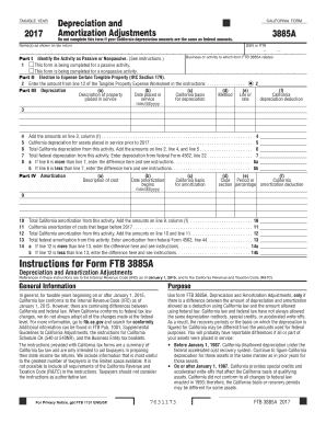 California Form 3885A Depreciation and Amortization Adjustments