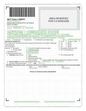 Massachusetts Nonresident Part-Year Resident Income Tax Return