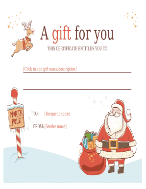 Gift Certificate Template