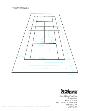 Fillable Online TENNIS COURT DIAGRAM Fax Email Print - pdfFiller