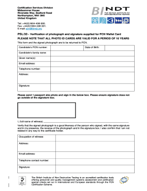 PCN Wallet Card Verification Form
