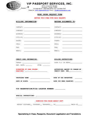 Tanzania Business Visa Application Form