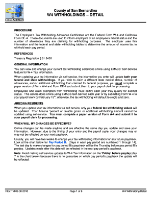 W-4 Tax Withholding Detail Guide
