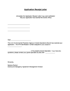 reinbursement letter