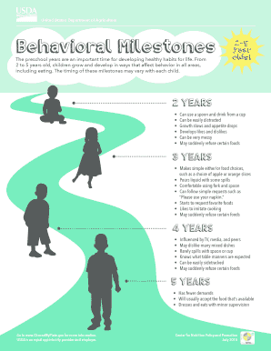 Baby development chart - Behavioral Milestones for 2-5 Year Olds. Behavioral Milestones