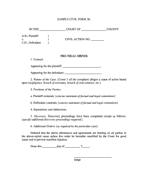 Examples of a civil complaint - Form 30. - judicial alabama